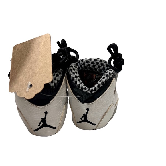 Rare Gently Used Nike Air Jordan Retro 10x Crib Shoes White, Black & Gray - Picture 3 of 4